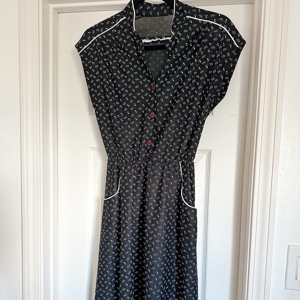 Vintage Black & White  Dress